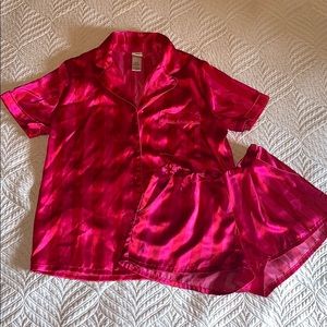 Satin Pink Pajama Set